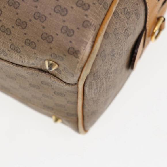 GUCCI Micro GG Supreme Hand Bag PVC Leather Beige 002 58 4422 Auth yk10311 - Picture 11 of 16
